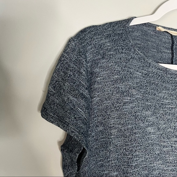 SOFT SURROUNDINGS Summer Maxi Dress M Blue Knit Short Sleeve Pockets. - Picture 3 of 7